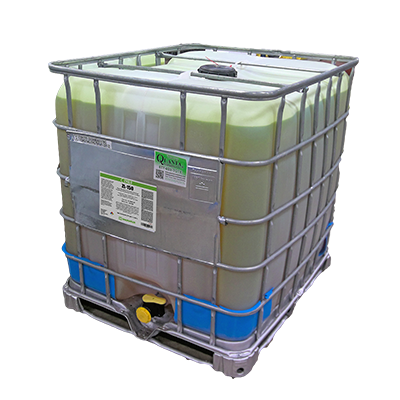 Magnaflux Zyglo ZL-150 Penetrant in a large plastic ibc container, designed for efficient use in inspections, provided by NDT Supplies - Woodward Equipment.