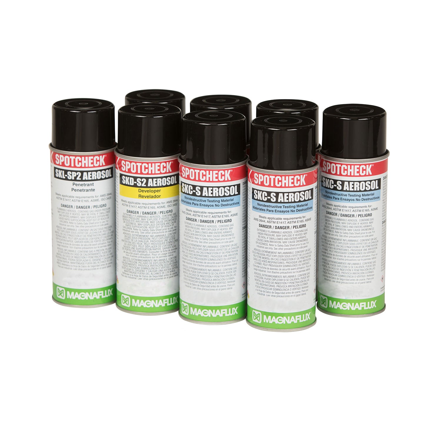 Contents of the Magnaflux SK-816 Spotcheck test kit