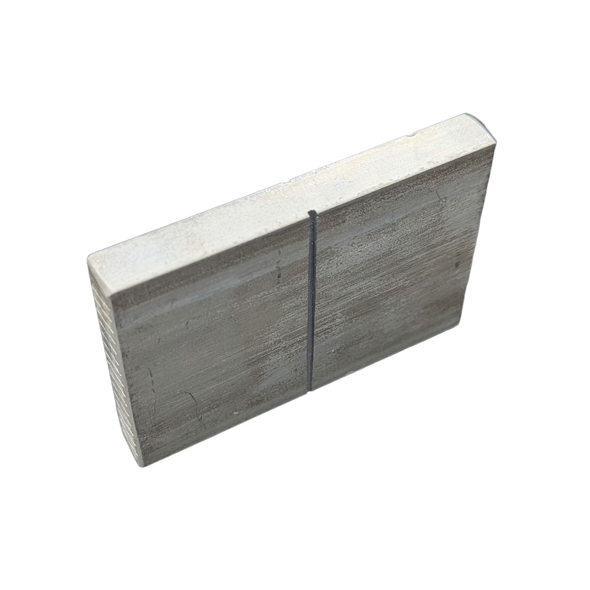 Aluminum Test Block for Sensitivity Comparison of Penetrants showcasing its durable 2024 aluminum construction and 1/8" wide groove designed for easy side-by-side testing.