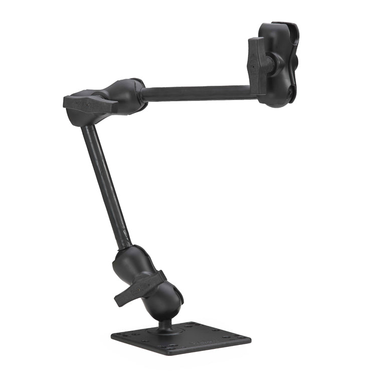 Black Light Ceiling Mount Assembly by Magnaflux featuring a sturdy adjustable arm, designed for easy installation on solid ceilings or flat surfaces.