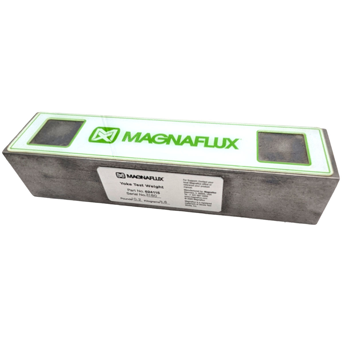 Magnaflux 624115 Test Weight data plate