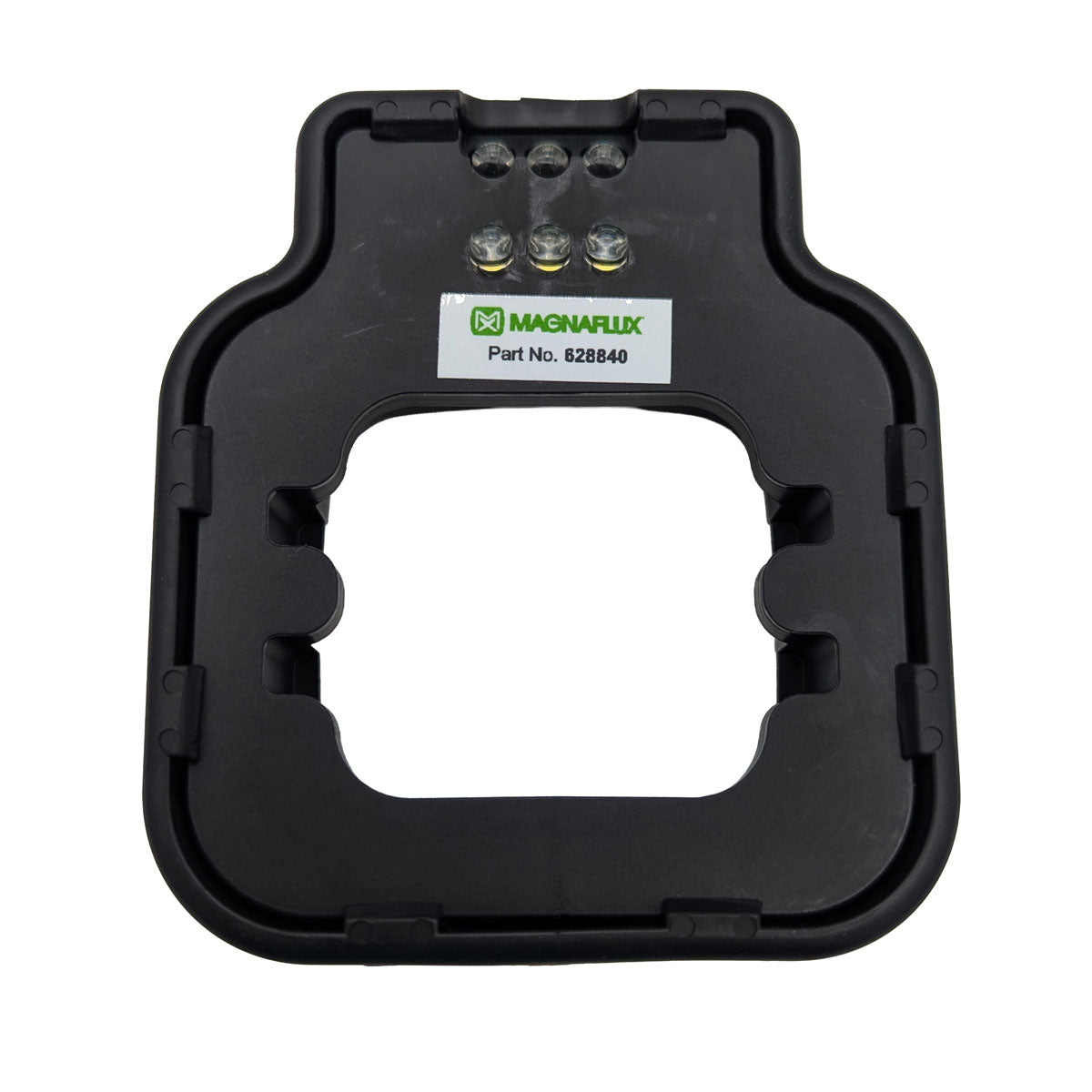 Magnaflux Y-2 Yoke Light showing the attachment design with LED lights for enhanced inspection visibility in magnetic particle testing.