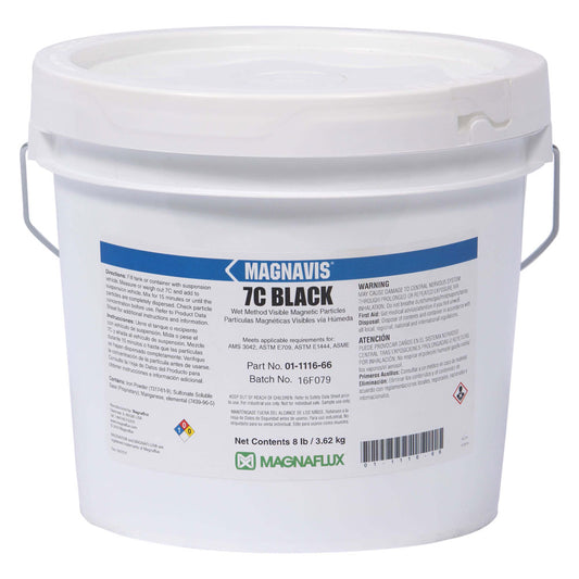 Magnaflux 7C Black Wet Method Visible Magnetic Particles in a 8 pound container