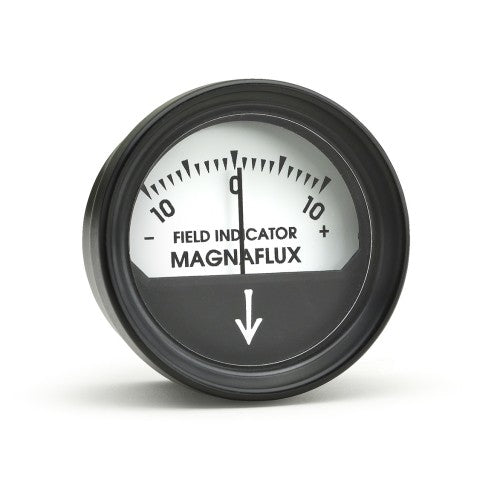 Magnaflux Field Indicator, Non-Calibrated 10 Gauss Meter, designed for rugged field use, measuring residual magnetism, pocket-sized and portable.