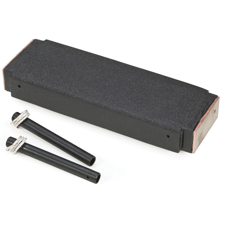 Magnaflux Flat Magnetic Coil with two black connection rods, designed for non-contact magnetic particle inspection of small ferrous parts like fasteners and ring-like components.