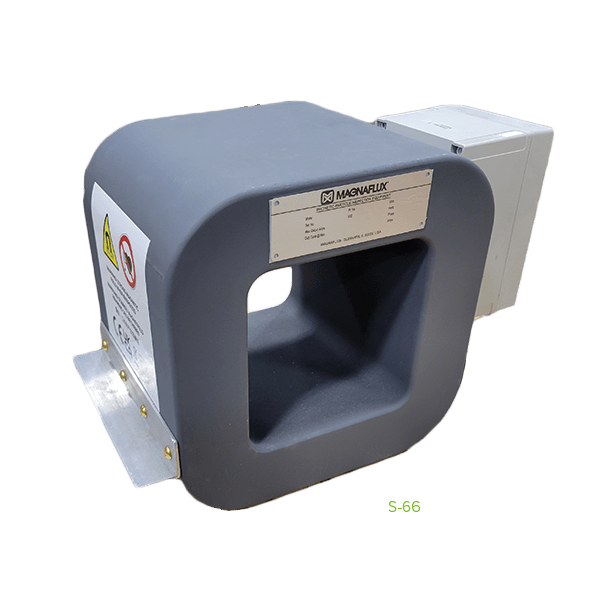 Magnaflux S-66 Demagnetizing Coil for tabletop magnet particle inspection systems, featuring a compact design and plastic-impregnated glass coating.