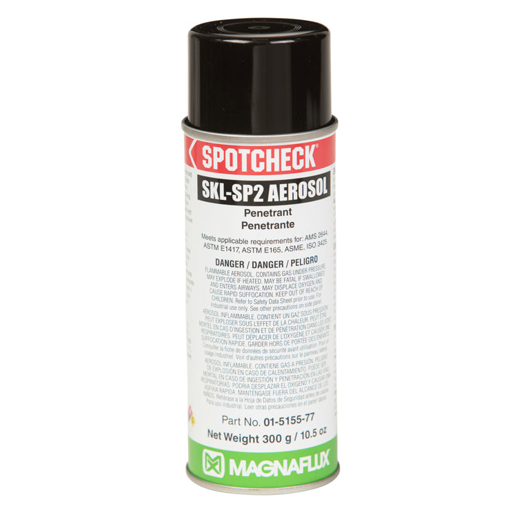 A single aerosol can of Magnaflux Spotcheck SKL-SP2 Penetrant