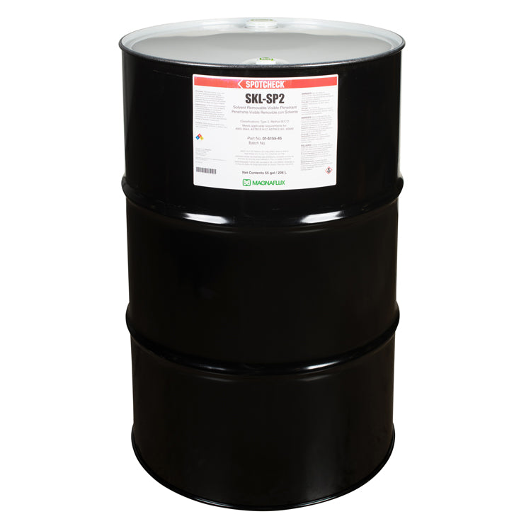 55 gallon drum of Magnaflux Spotcheck SKL-SP2 Penetrant