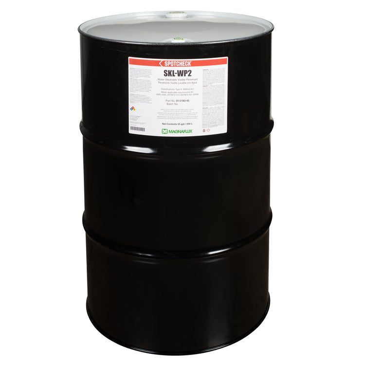 55 gallon drum of Magnaflux Spotcheck SKL-WP2 Penetrant