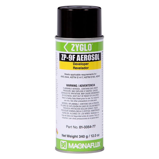 A single aerosol can of Magnaflux ZP-9F develeoper