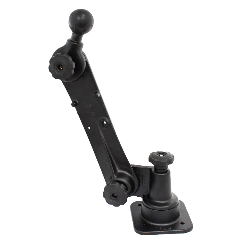 Magnaflux Modular Black Light Ratchet Base Mount with adjustable positioning and lock and hold hardware, ideal for various lighting configurations.
