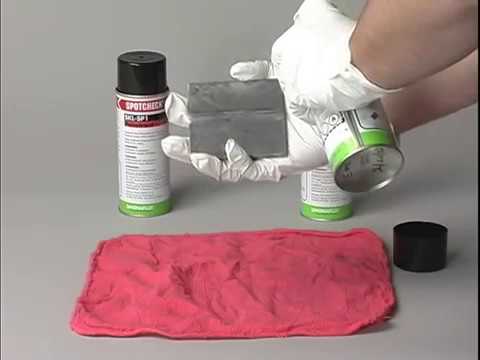 Video of Visible NDT inspection using Magnaflux Spotcheck products