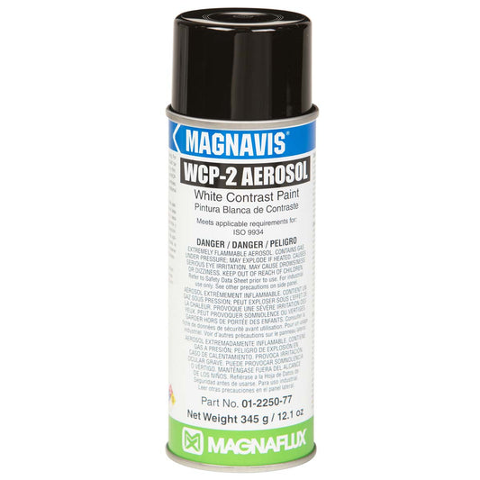 Aerosol can of Magnaflux WCP-2 White Contrast Paint