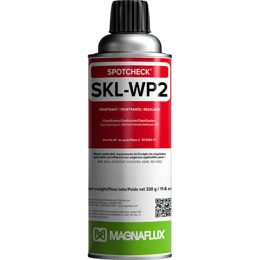 Spotcheck SKL-SP2 penetrant can with Magnaflux branding on a white background