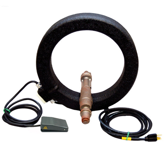 Magnaflux L-10 Portable Coil - 115V with footswitch and power cords, designed for detecting transverse defects in shafts and spindles.